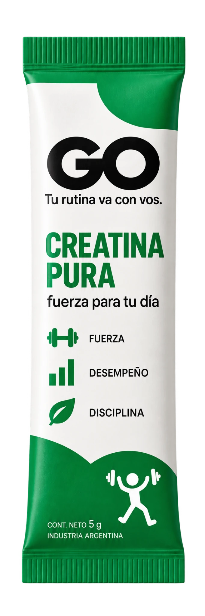 Stickpack GO Creatina Pura, verde